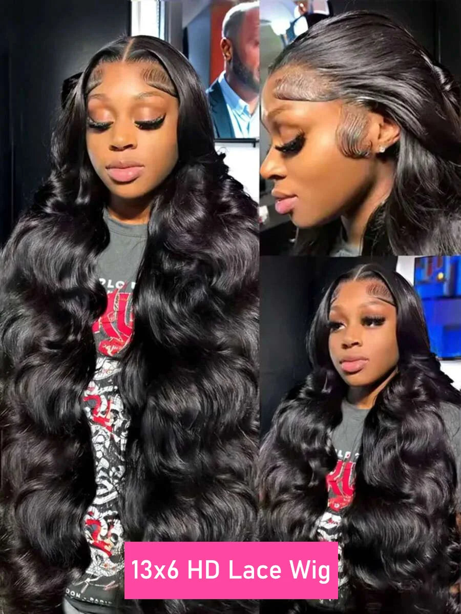 Perruque Lace Front HD Body Wave 30 à 40 pouces – Frontal 13x6 / 13x4