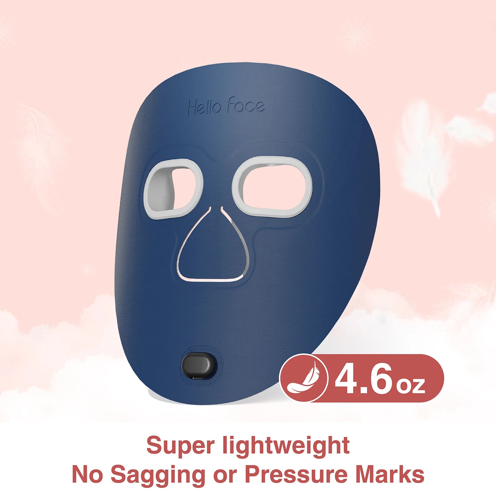 Masque de luminothérapie LED M500S, appareil de soins du visage et du cou