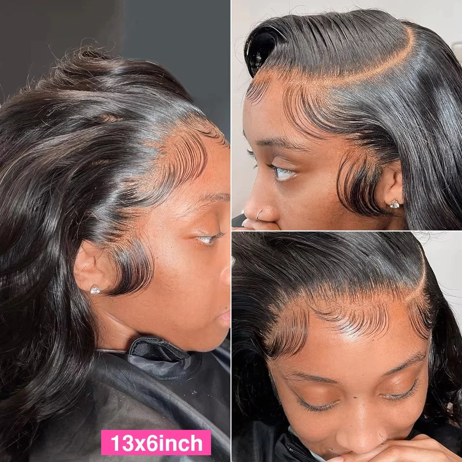 Perruque en dentelle HD ondulée profonde/ondulée de 76 à 102 cm – Lace Front 13x6 et 13x4