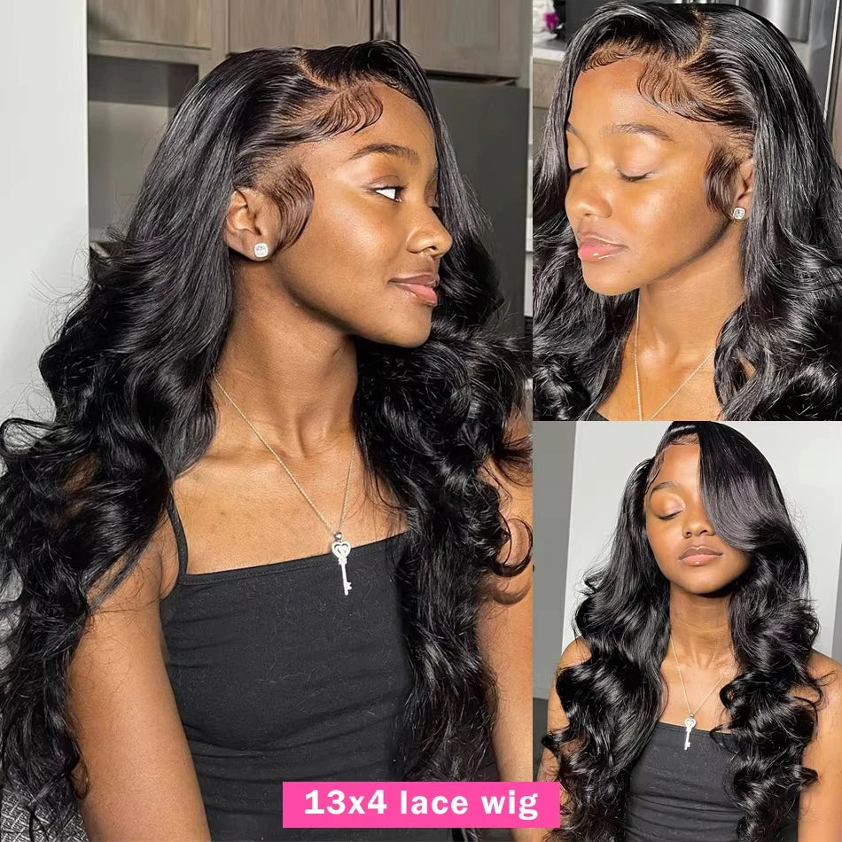 Perruque en dentelle HD ondulée profonde/ondulée de 76 à 102 cm – Lace Front 13x6 et 13x4
